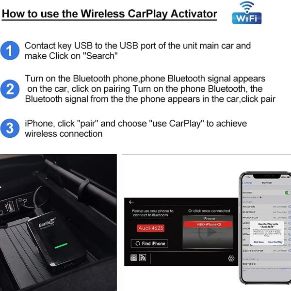🔥工場CarPlayのための新しい3.0 Carlinkit (U2W plus)の無線