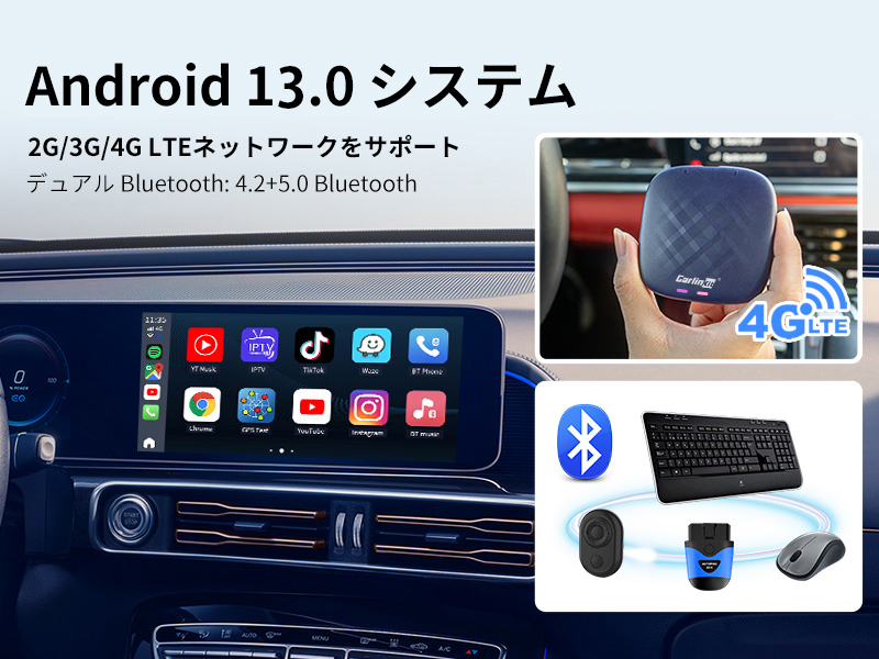 CarlinkitのTboxプラスCPC200-Tboxプラスのアンドロイド13.0の