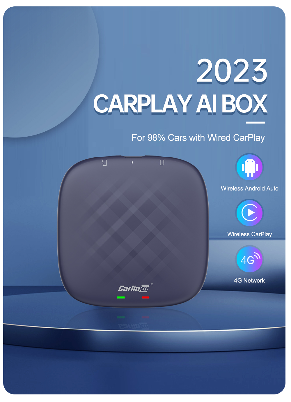 Carlinkit TBOX 3.0 OEM Carplay(4+64G) の車のための自動