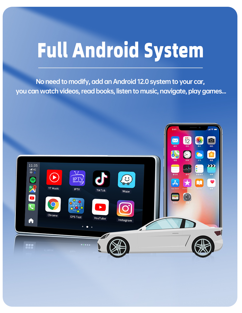 Carlinkit TBOX 3.0 OEM Carplay(4+64G) の車のための自動