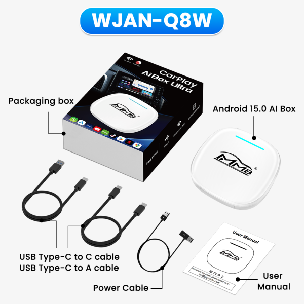 Carlinkit Max Ultra AI Box | Android 15 ワイヤレスCarPlay アダプター